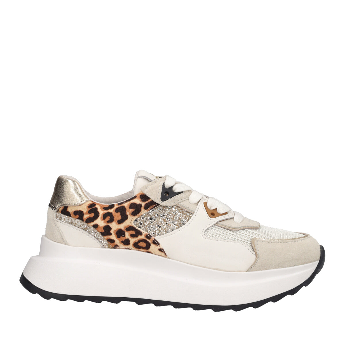Sneakers Donna Bianche Leopard
