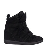 Sneakers Donna Nere con Zeppa