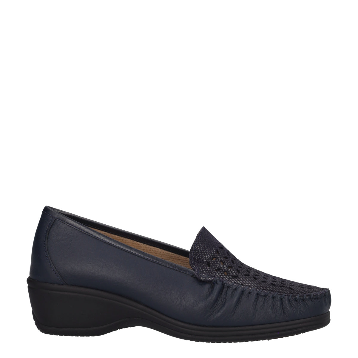 Mocassini Comfort Donna Blu in Pelle