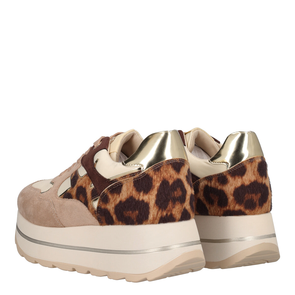 Sneakers Donna Beige e Animalier