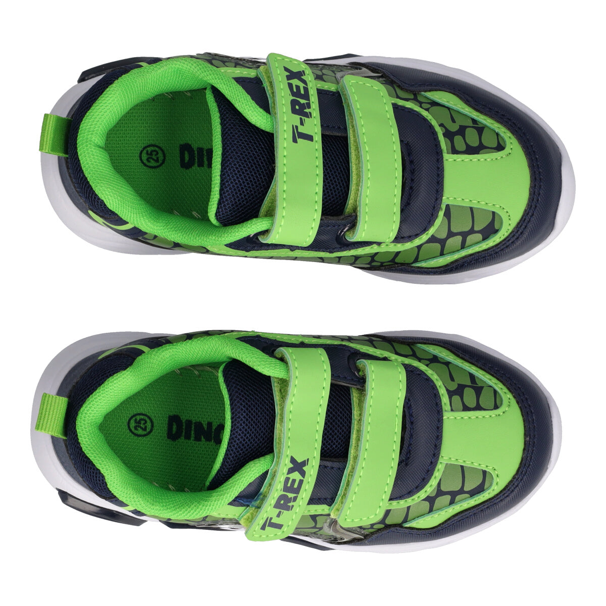 Sneakers Bambino Verdi T-Rex con Luci