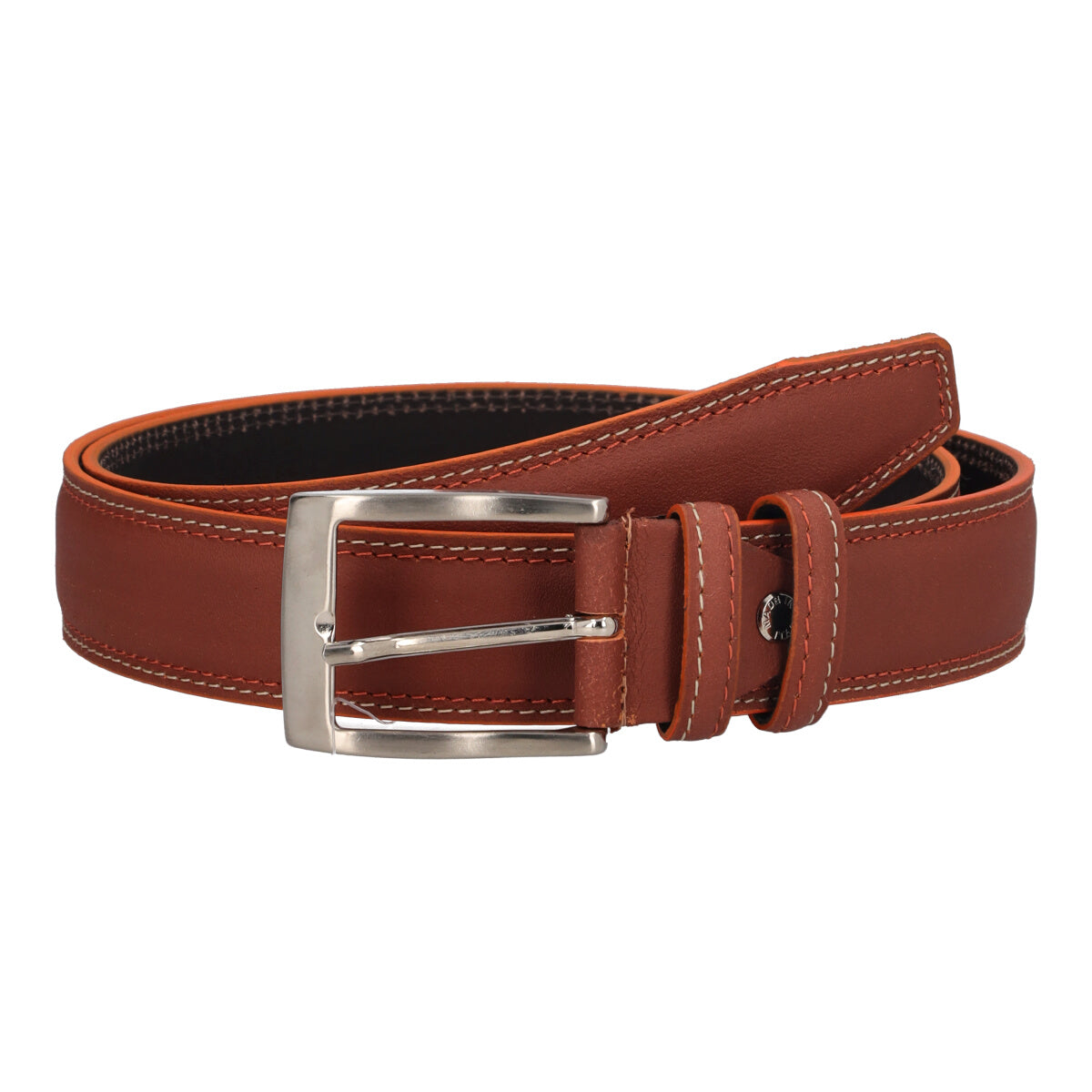 Cintura Uomo Cuoio Ruggine
