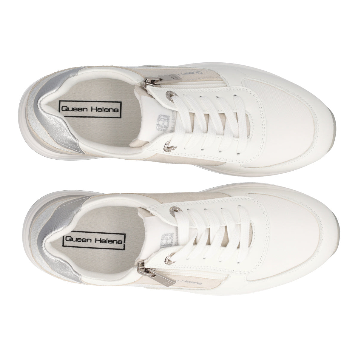 Sneakers Donna Bianche e Argento