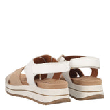SINDY Sandali Donna Beige e Bianchi