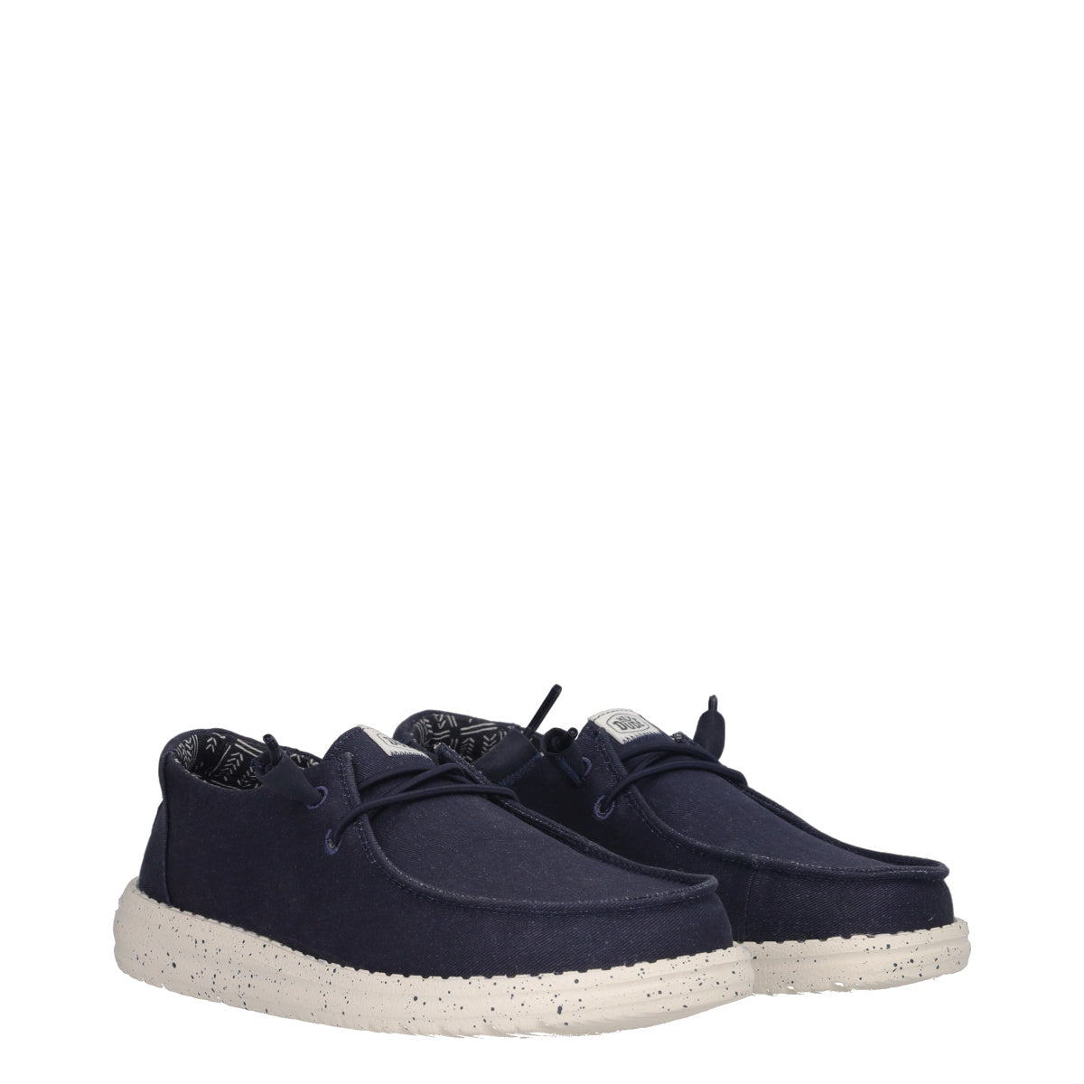 WENDY STRETCH CANVAS Mocassini Slip-on Donna Blu