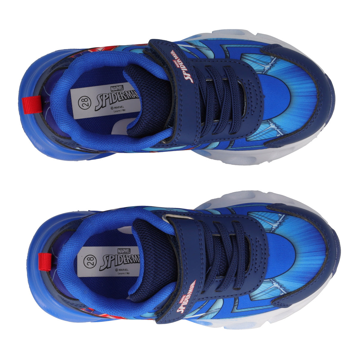 Sneakers Bambino SpiderMan Blu con Luci