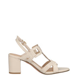 Sandali con Tacco Donna Crema