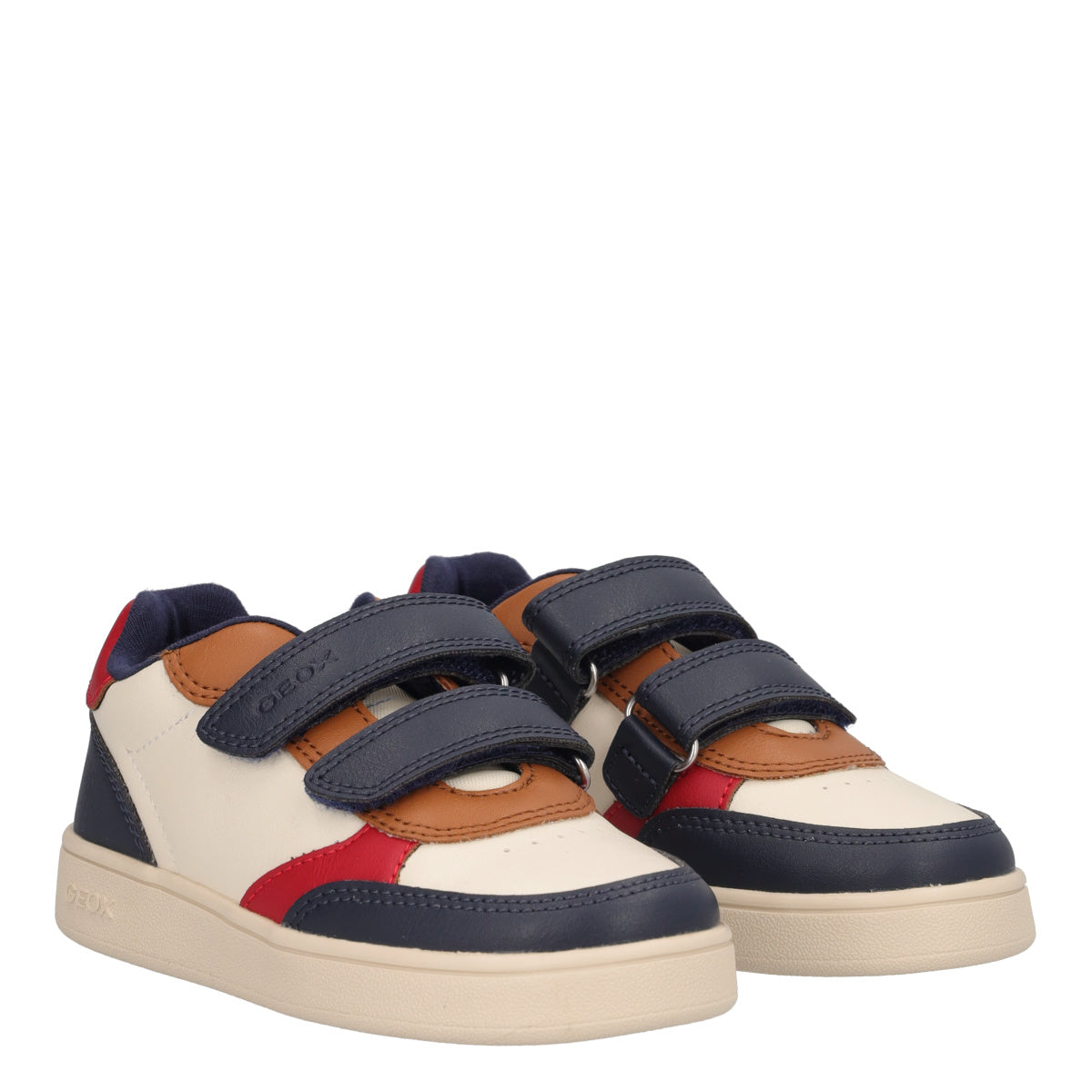 ECLYPER Sneakers Bianche Blu e Rosse
