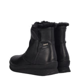 Stivaletti Comfort Donna Neri in Pelle Pianta Larga