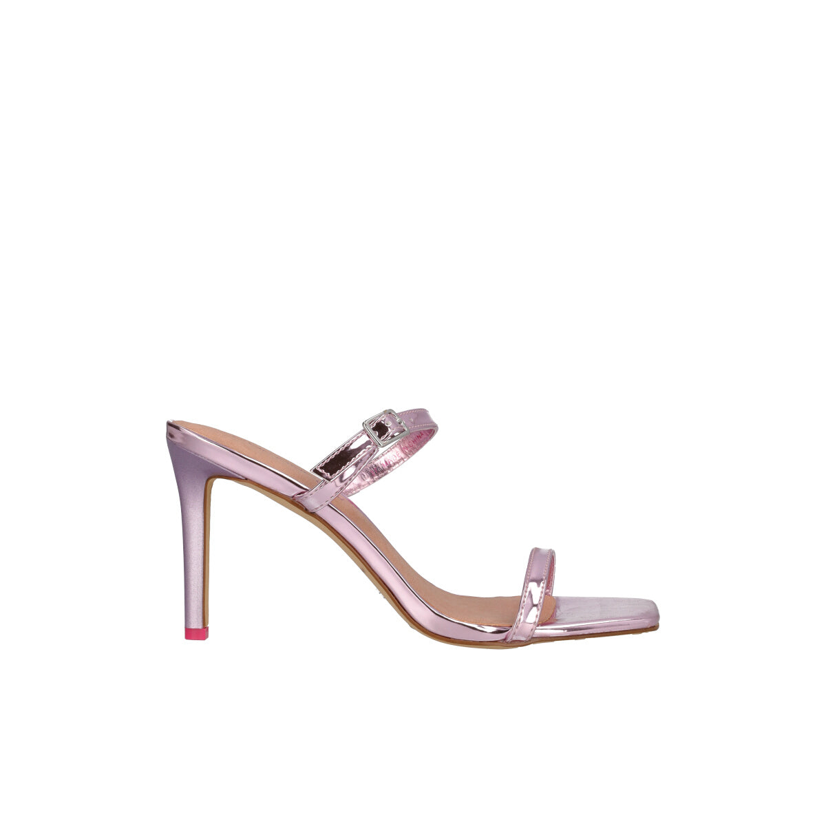 Sandali con Tacco Donna Lilla Metallizzato