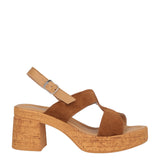 Sandali con Tacco Donna Beige