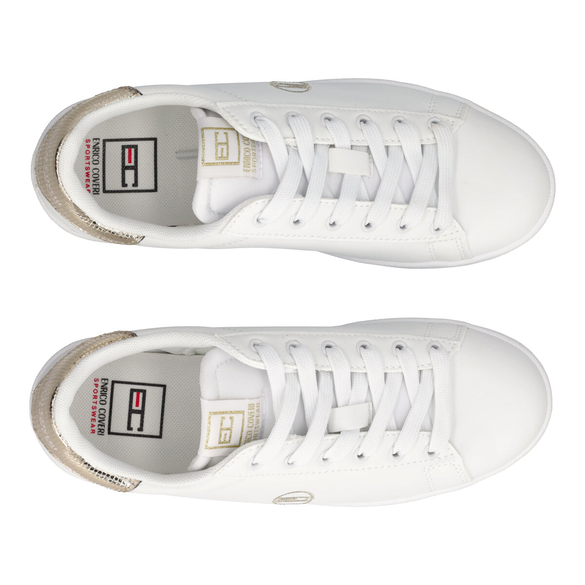 Sneakers Donna Bianche e Oro