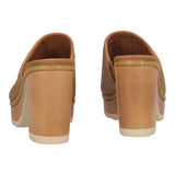 Ciabatte con Tacco Donna Camel