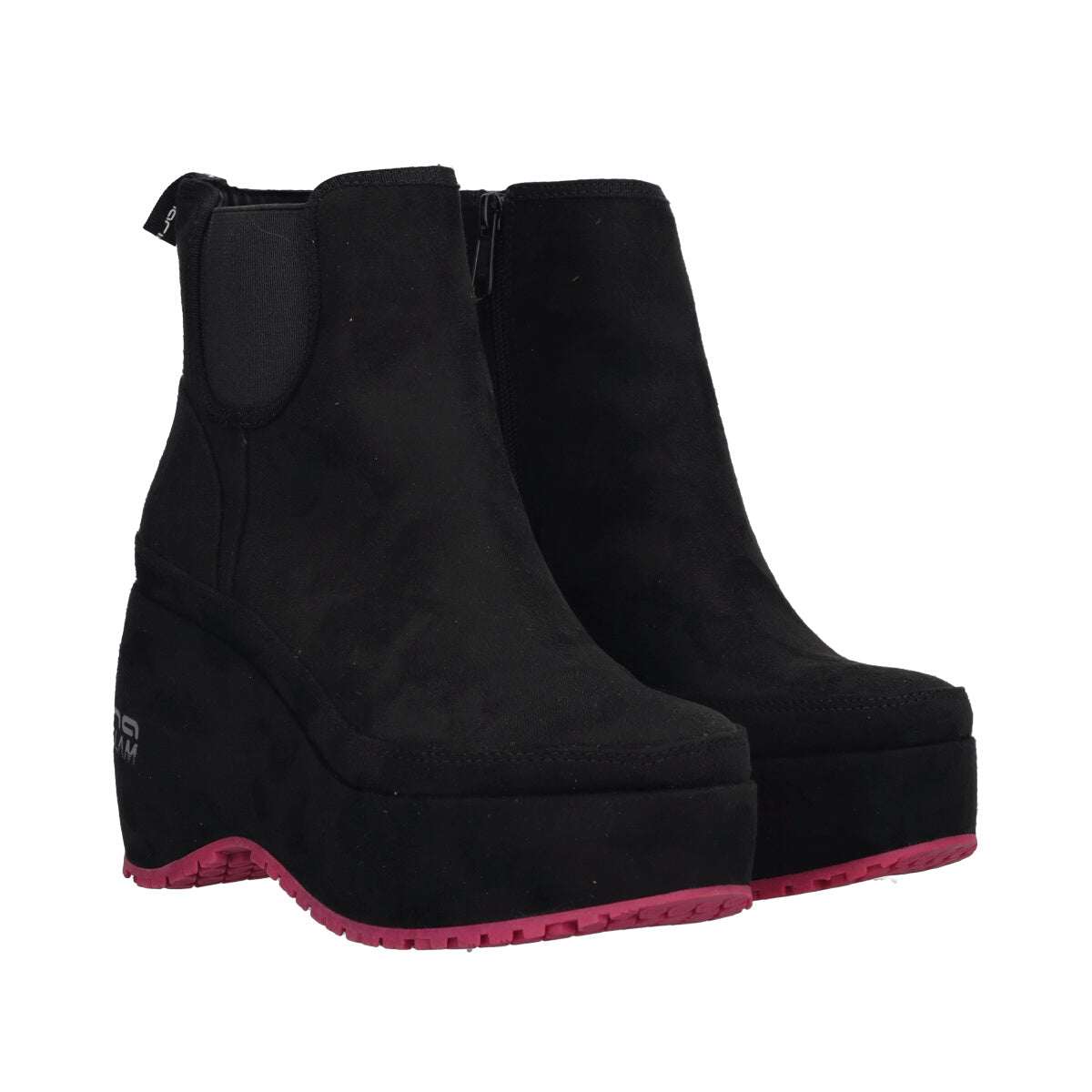 BUBBLE BEATLE Stivaletti Donna Neri con Zeppa