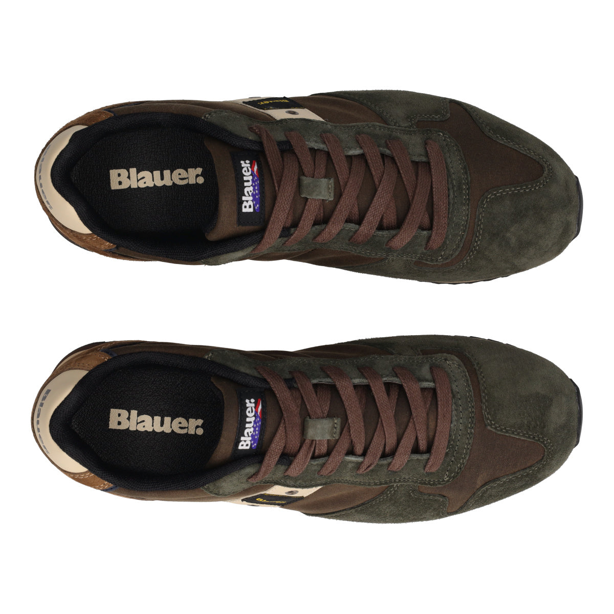 F6 QUEENS 01 WAX Sneakers Uomo Verdi e Marroni