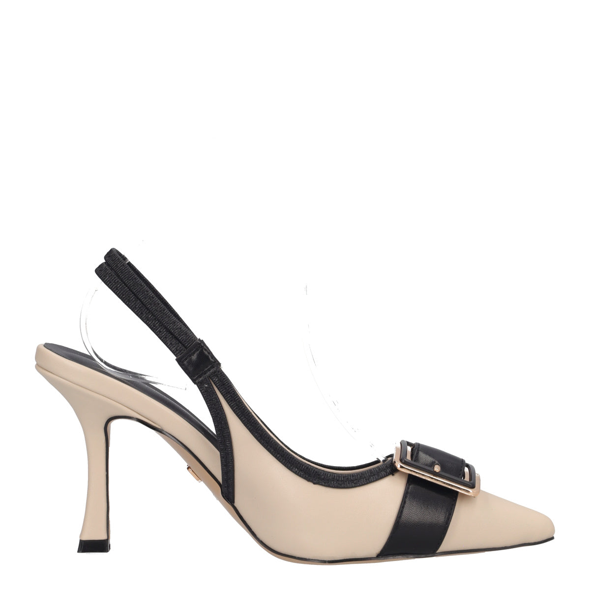 Slingback Donna Beige e Nere