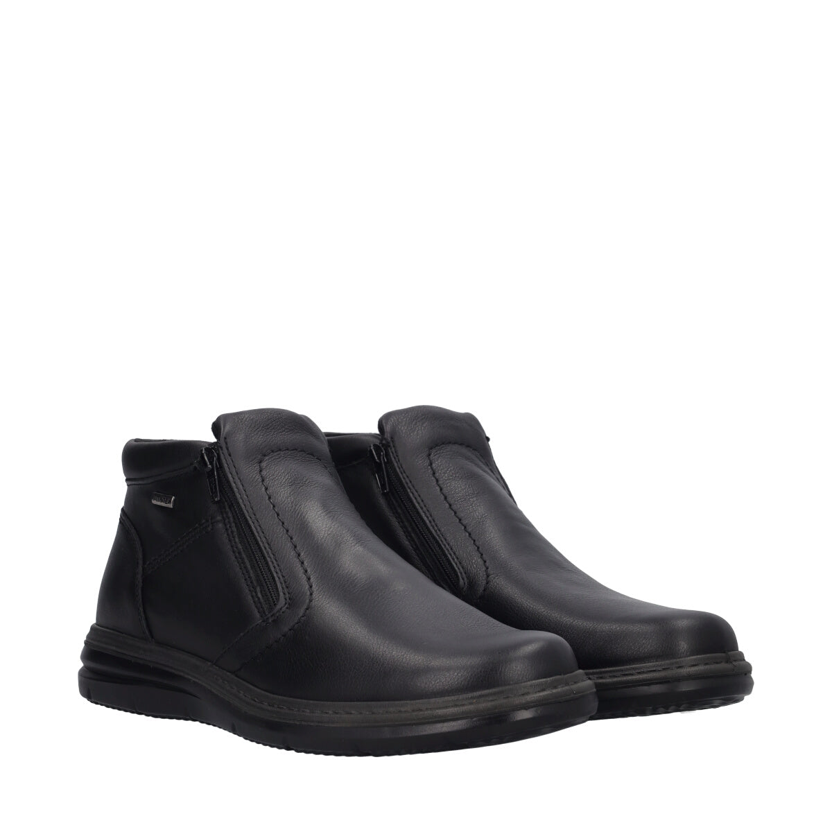 Stivaletti Comfort Uomo Neri in Pelle