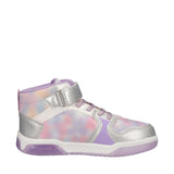 Sneakers Bambina Lilla e Argento con Luci