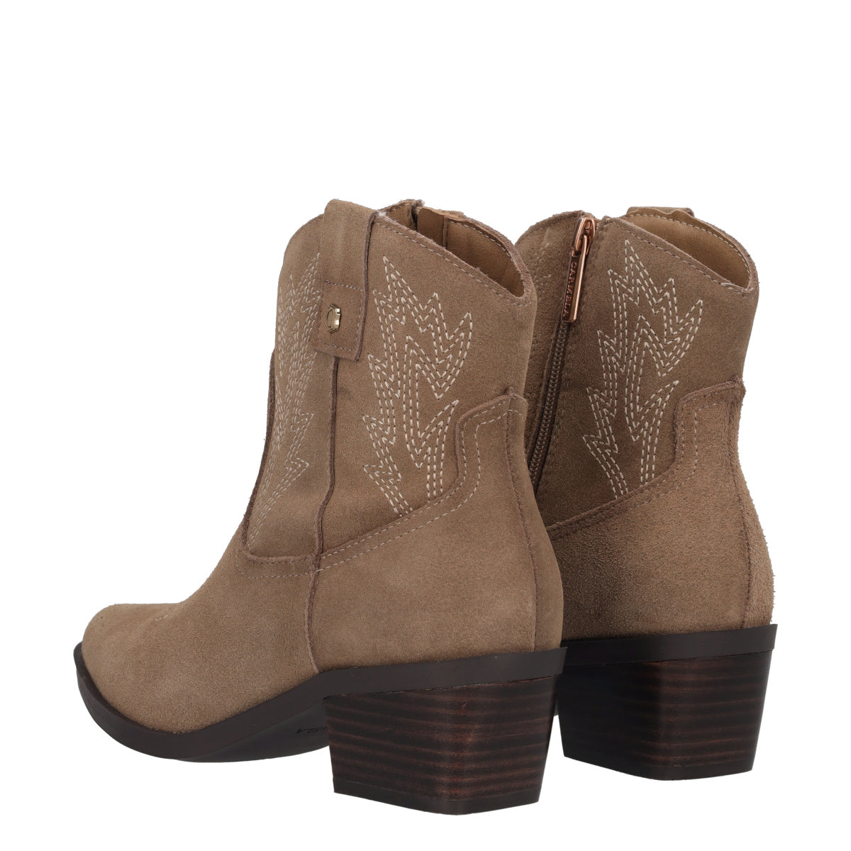 Stivaletti Texani Donna Taupe