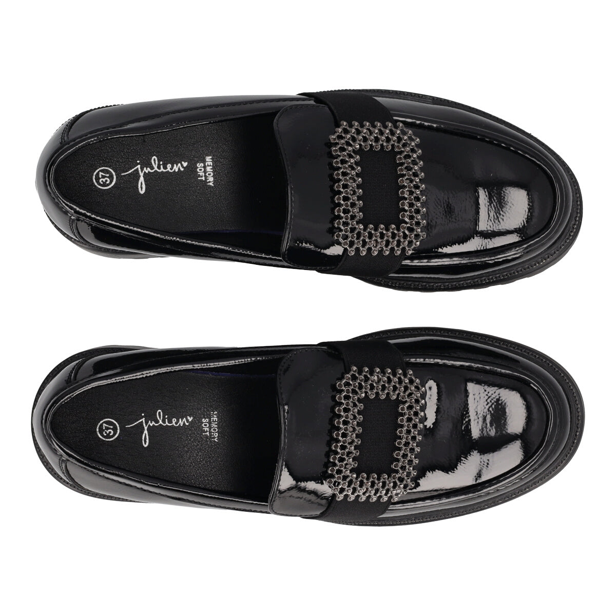 Mocassini Donna Neri in Vernice