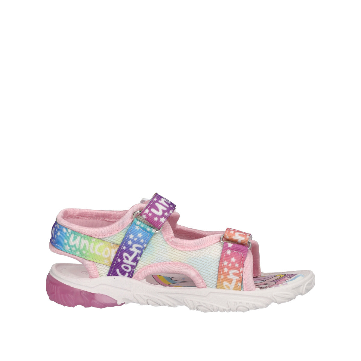 Sandali Bambina Rosa Unicorno con Luci