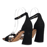 Sandali Donna Neri e Animalier Tacco alto 9 cm