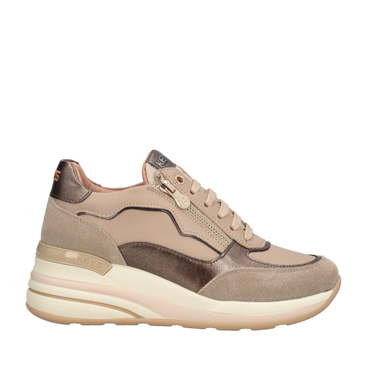 Stringate Donna Beige