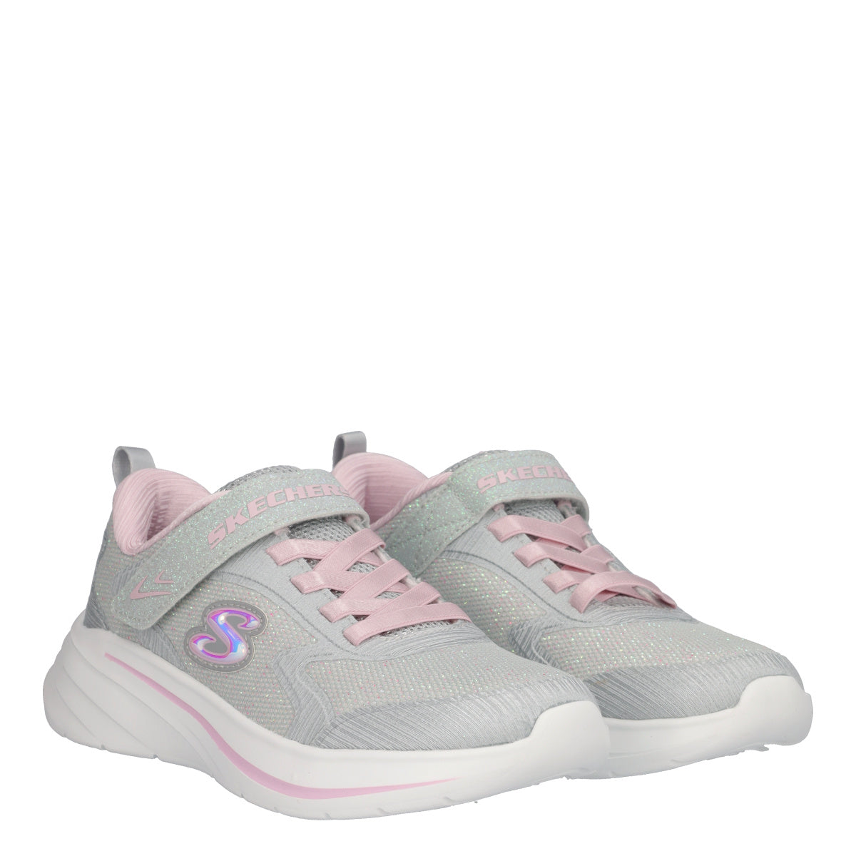 WAVE 92 Sneakers Bambina Argento e Rosa