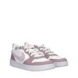 JR COURT BOROUGH LOW RECRAFT G Sneakers Junior Bianche e Malva