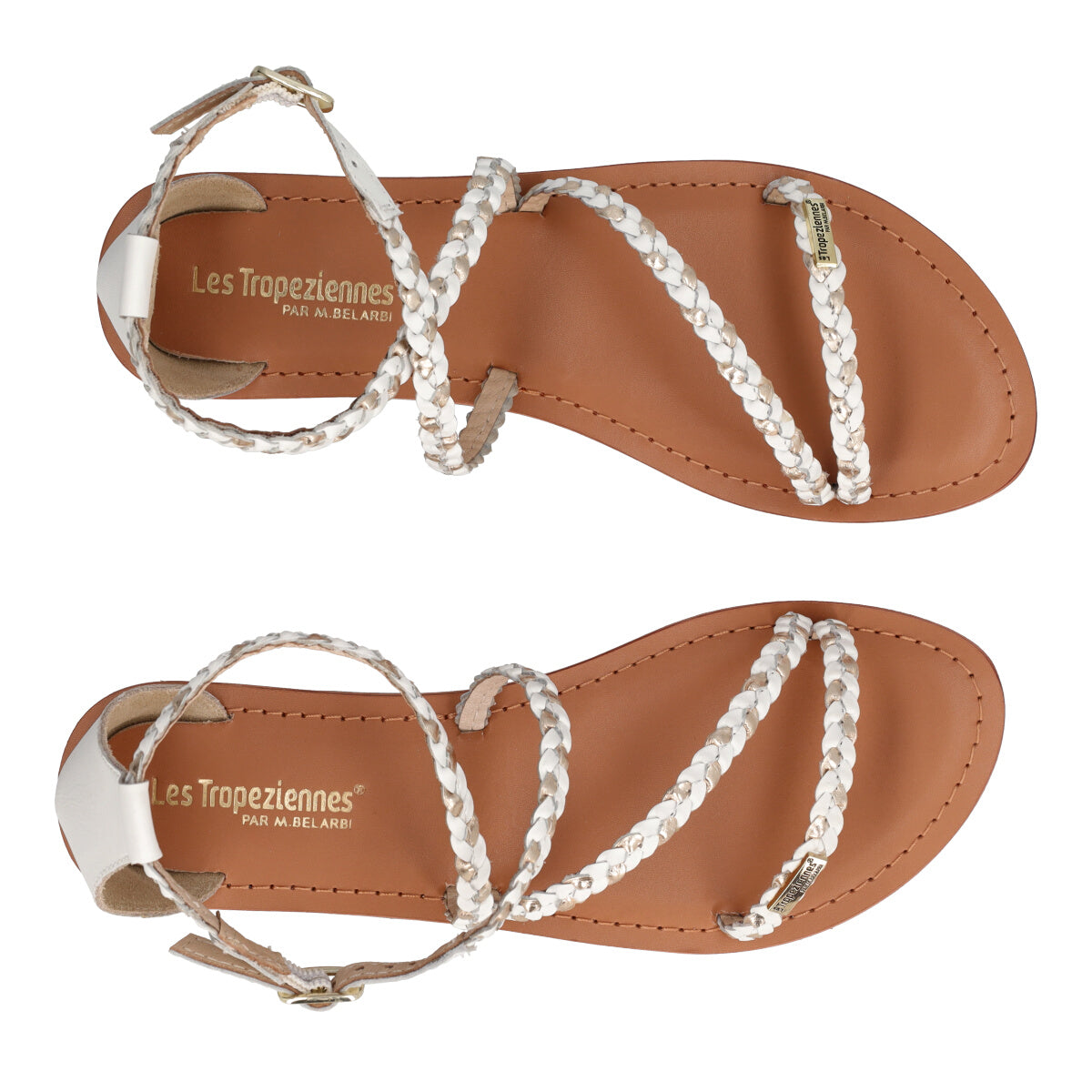 Sandali Donna Bianchi e Oro