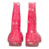 WOSH -  Stivali da Pioggia Bambina Fuxia con Luci!