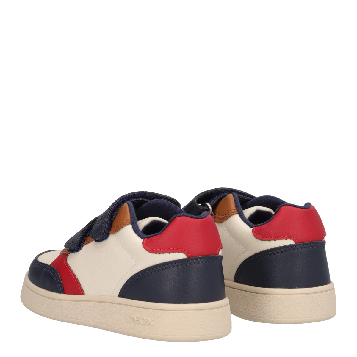 ECLYPER Sneakers Bianche Blu e Rosse