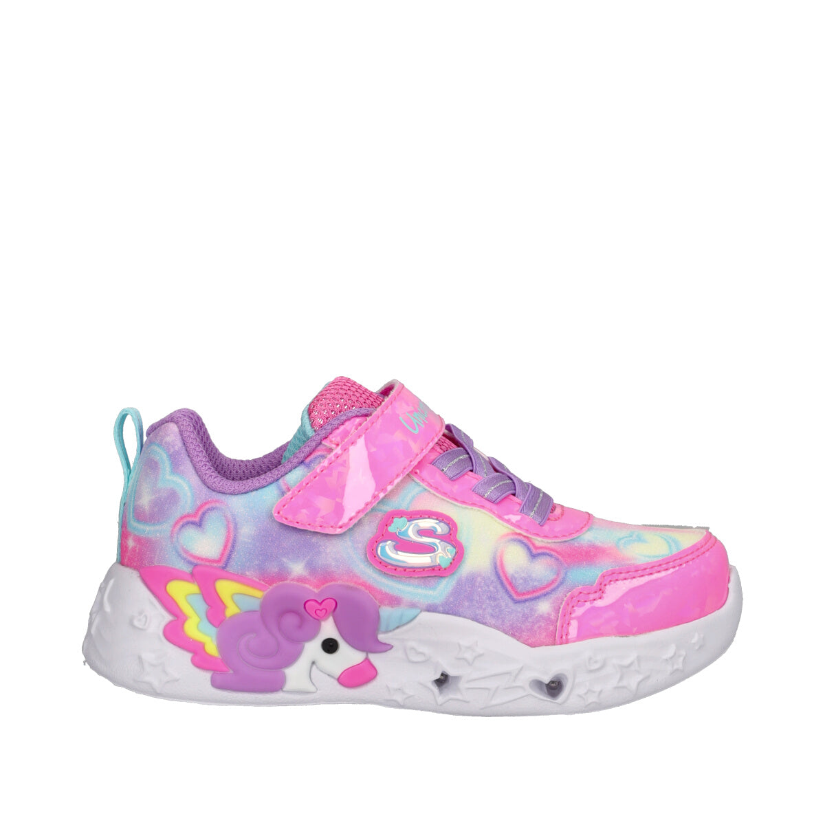 S LIGHTS UNICORN Sneakers Bambina Lilla e Fuxia con Luci