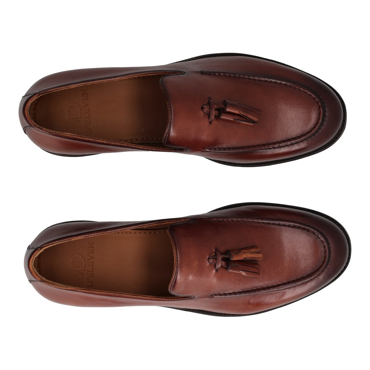 DELLAS Mocassini Uomo Marroni in Pelle