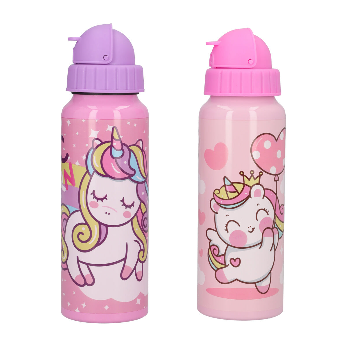Borraccia Bambine Rosa Unicorni