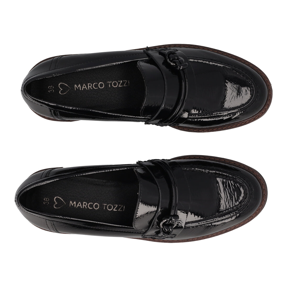 Mocassini Donna Neri Lucidi