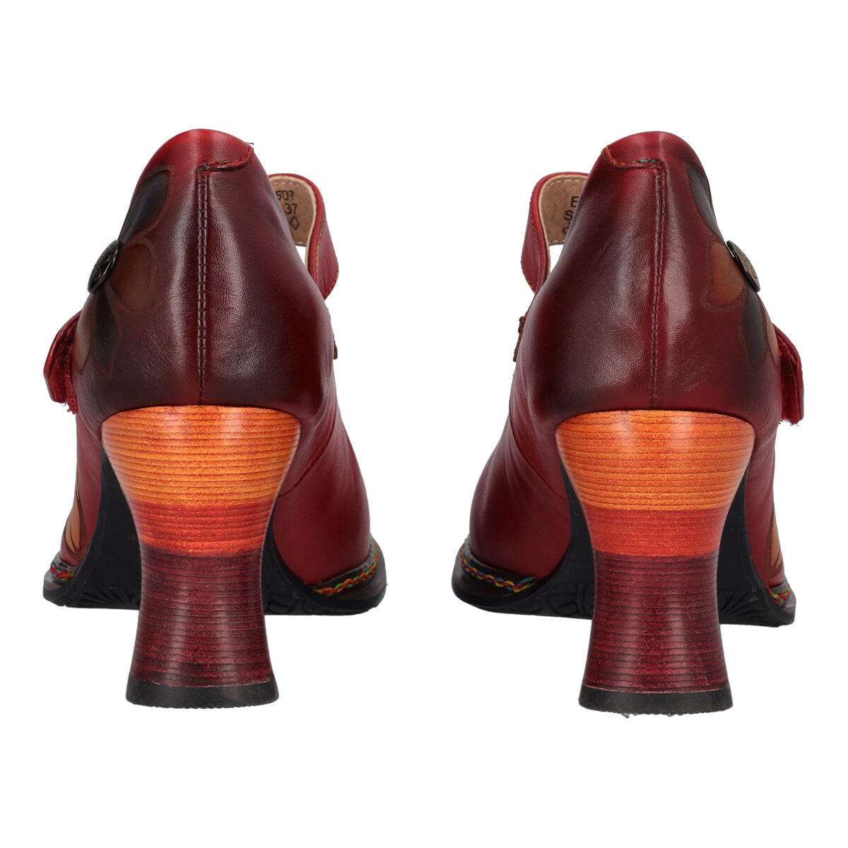 Décolleté Donna Rosse in Pelle