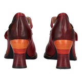 Décolleté Donna Rosse in Pelle