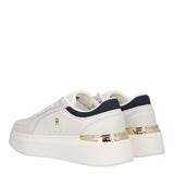 TH SATIN PLATFORM SNEAKER Sneakers Donna Ecru