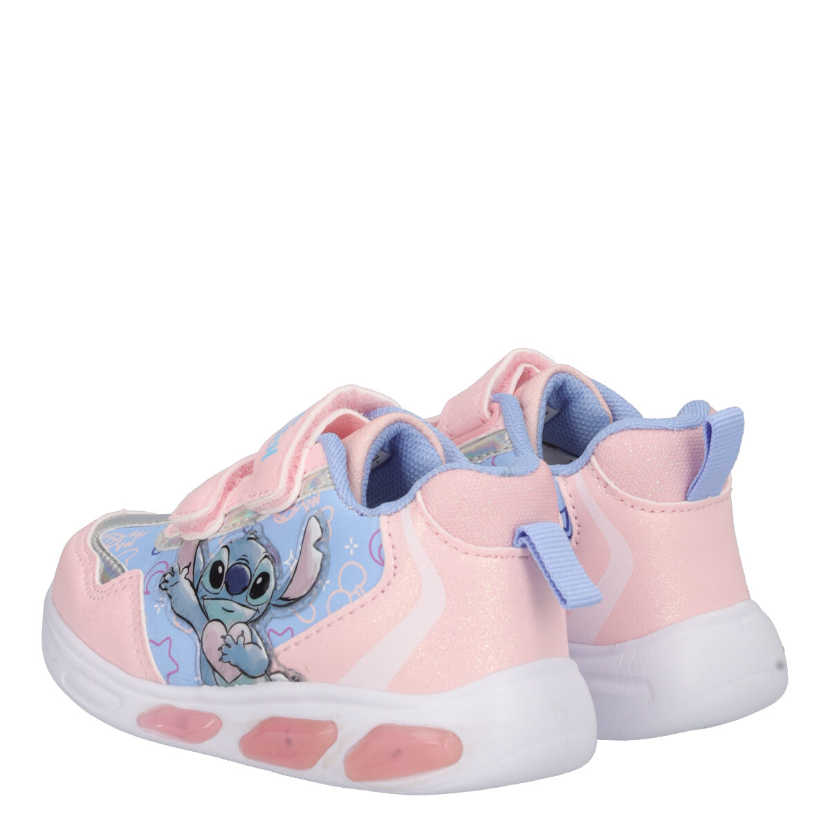 Sneakers Bambina Rosa e Azzurre Stitch
