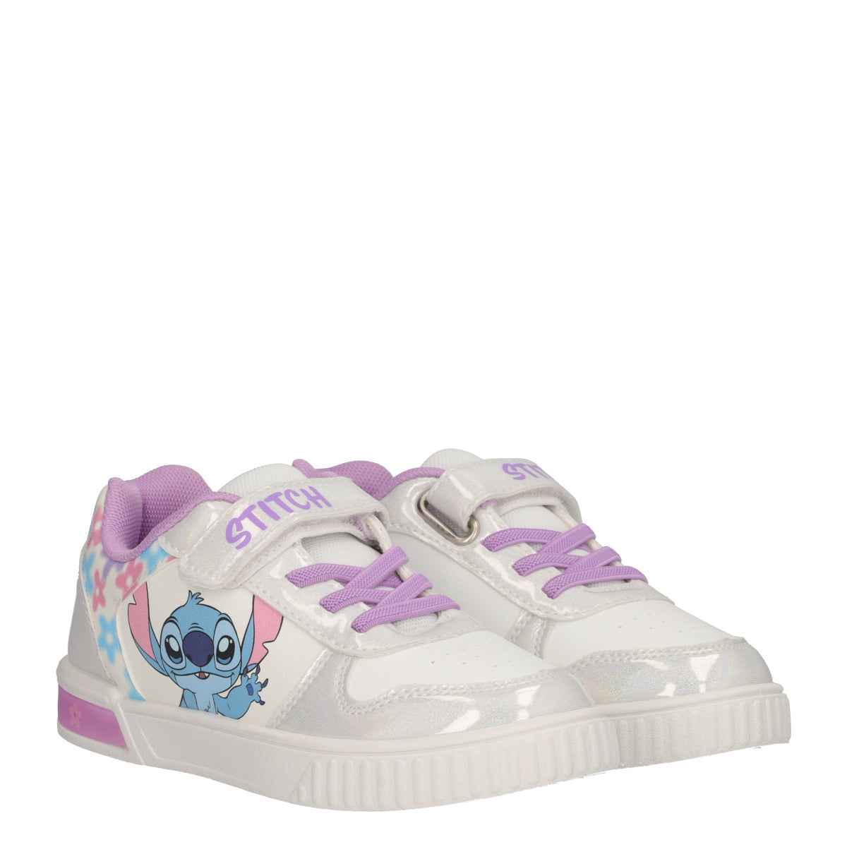 Sneakers Bambina Bianche Lilo & Stitch con Luci