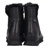 Stivaletti Comfort Donna Neri in Pelle Pianta Larga