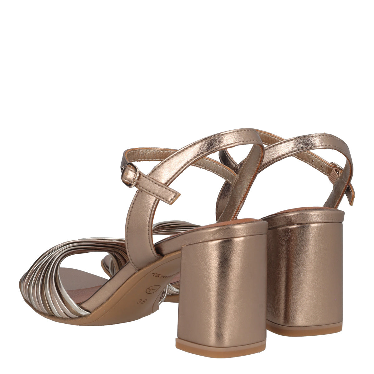 Sandali con Tacco Donna Bronzo