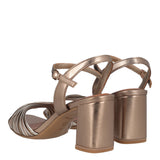 Sandali con Tacco Donna Bronzo