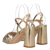 Sandali con Tacco Donna Oro