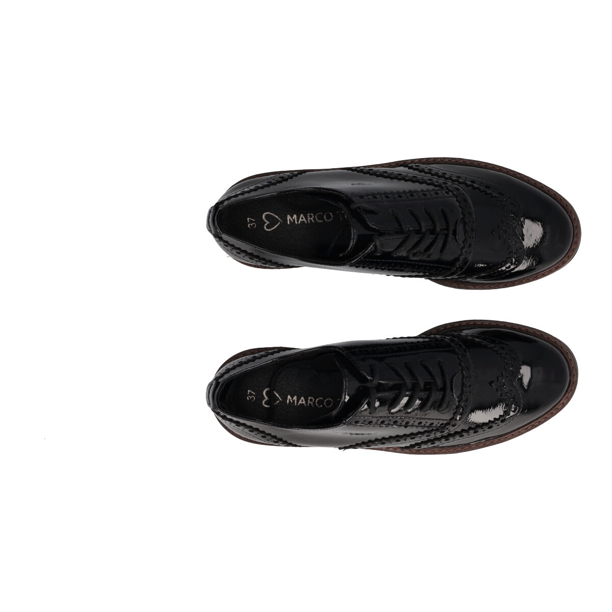 Francesina a Carro armato in Vernice Nera