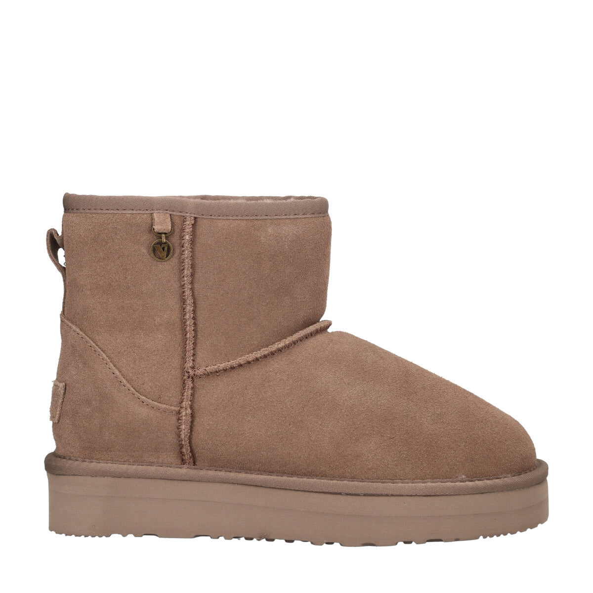 Stivaletti Donna Taupe in Pelle