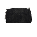 Borsa Donna Nera con Fiori effetto 3D