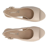 Sandali con Tacco Donna Crema