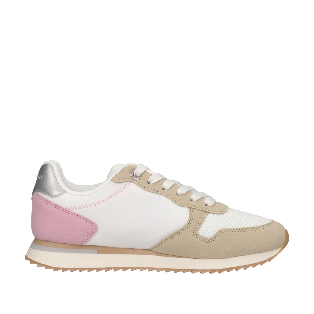 Sneakers Donna Bianche, Rosa e Beige